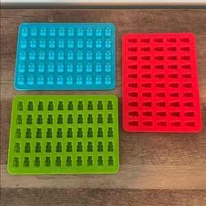 Gummy Bear Silicone candy mold set of three
